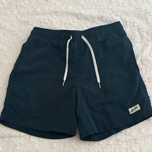 Bather Navy Blue Swim Shorts with White Drawstring